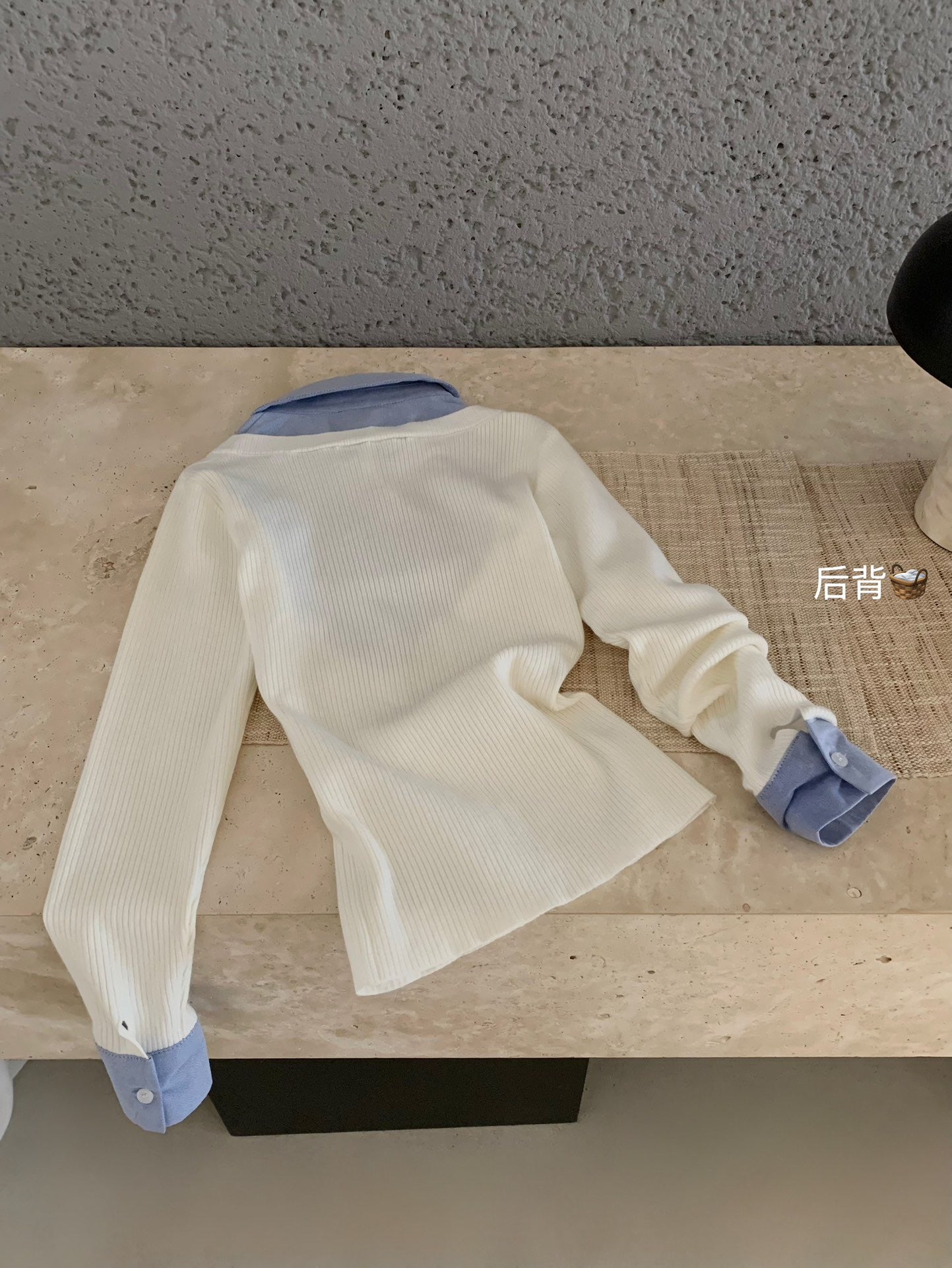 W8063#假两件上衣