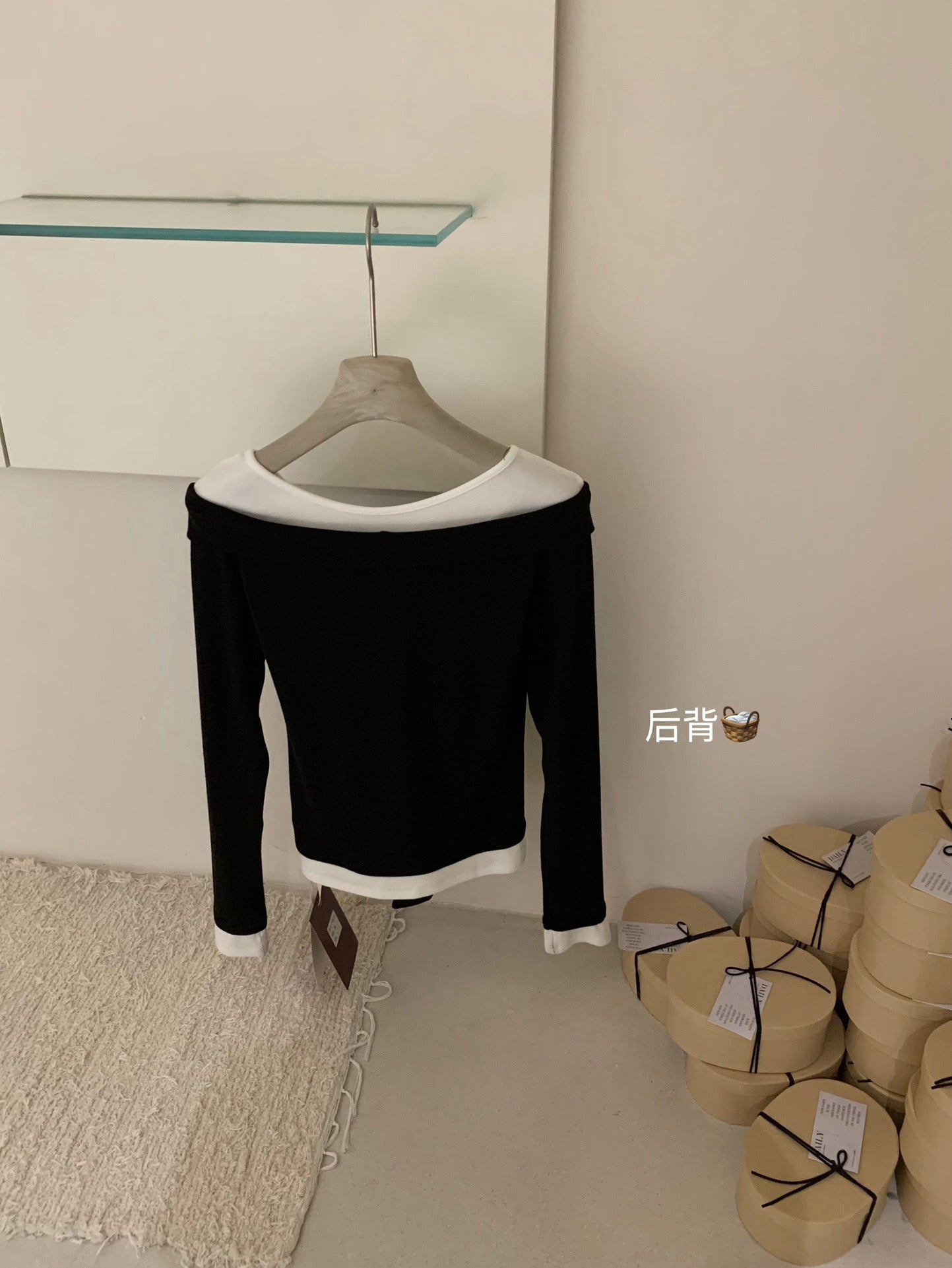 W8224#假两件上衣