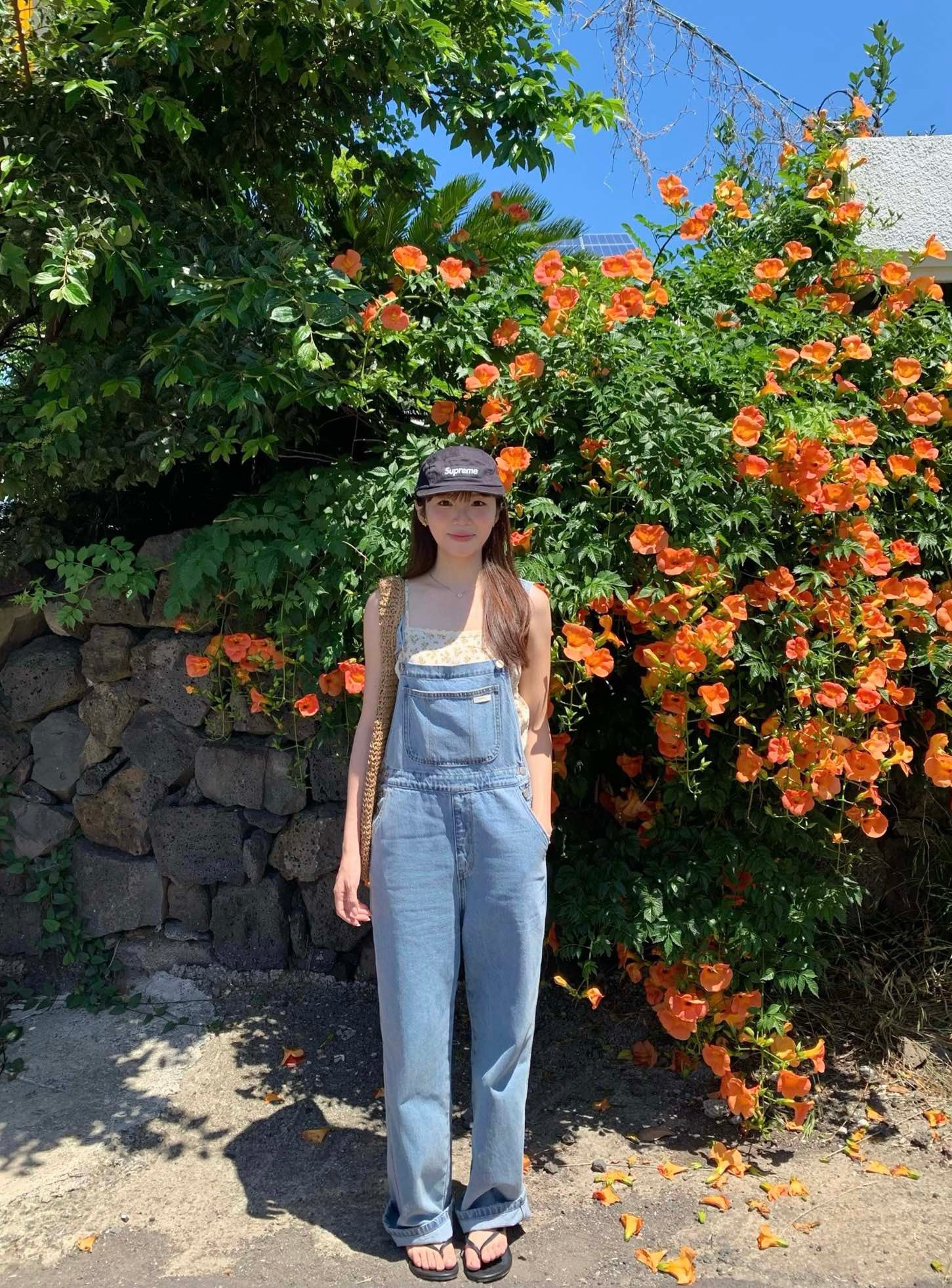 W8470#牛仔背带裤