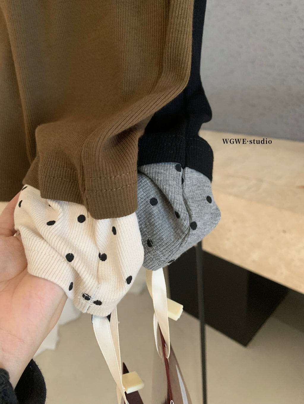 W8303#假两件上衣