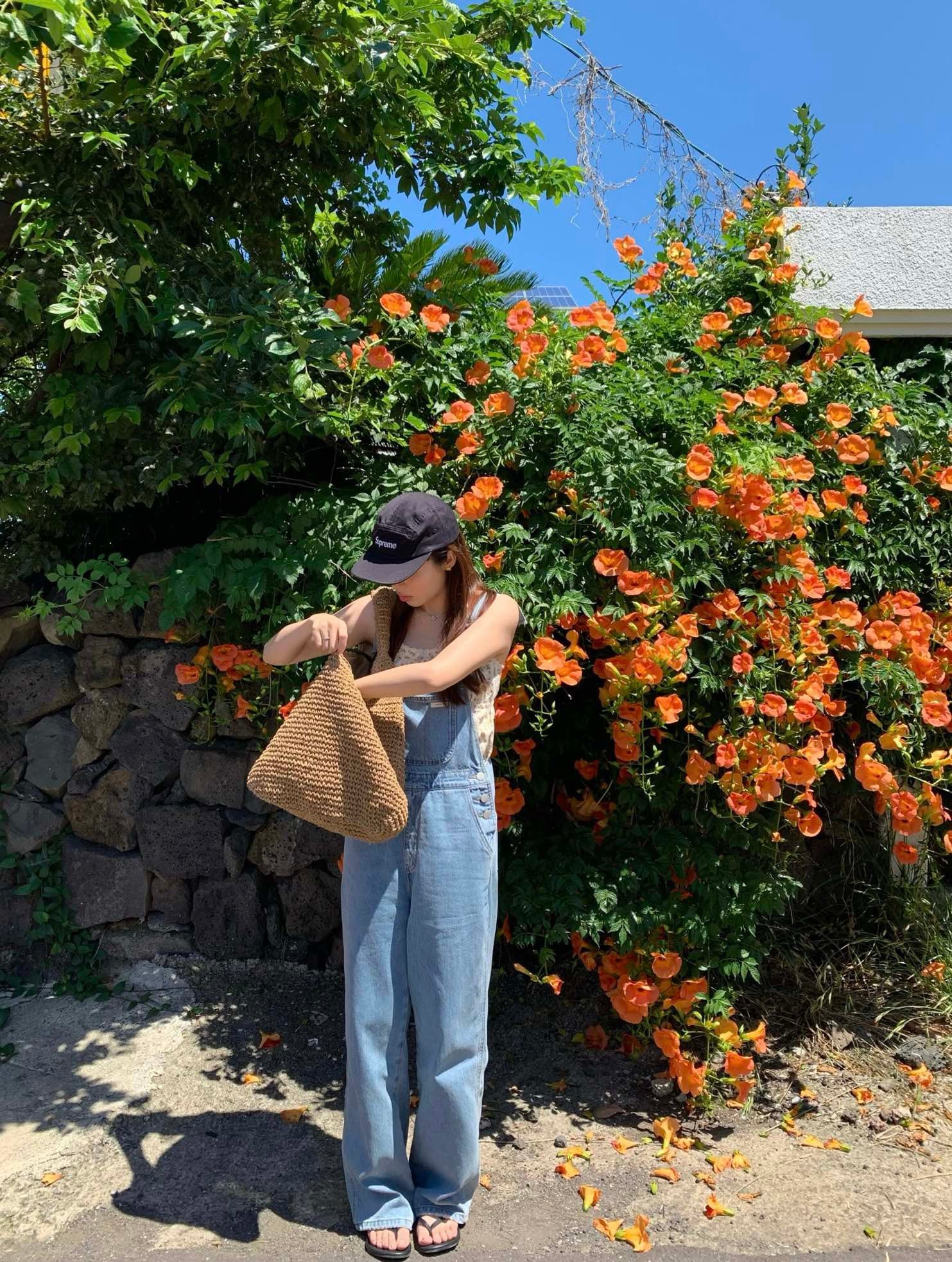 W8470#牛仔背带裤