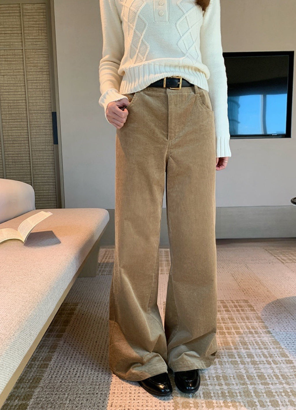 w8258#灯芯绒休闲裤