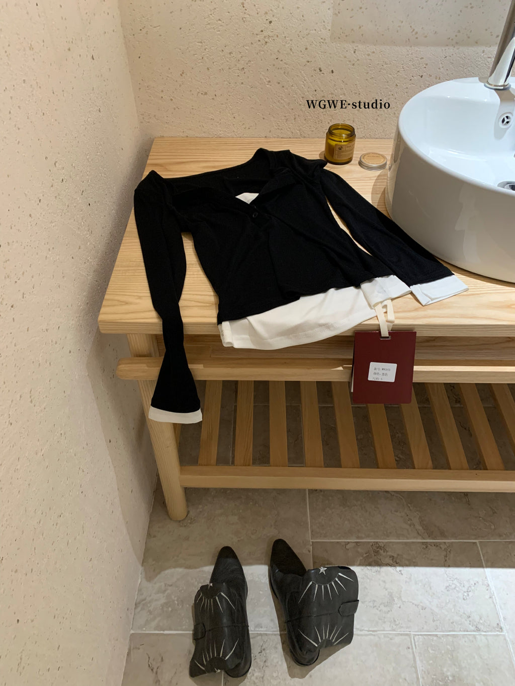 w8343#假两件上衣